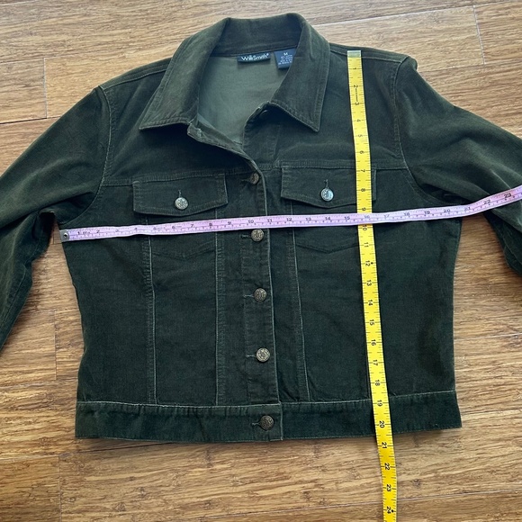Willi Smith Olive Green Women Corduroy Jacket, Size M - Picture 4 of 16